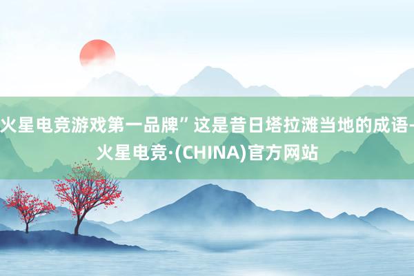 火星电竞游戏第一品牌”这是昔日塔拉滩当地的成语-火星电竞·(CHINA)官方网站