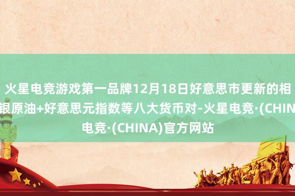 火星电竞游戏第一品牌12月18日好意思市更新的相沿阻力：金银原油+好意思元指数等八大货币对-火星电竞·(CHINA)官方网站