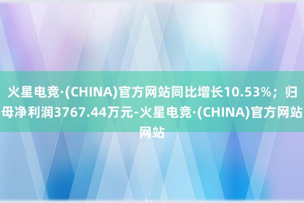 火星电竞·(CHINA)官方网站同比增长10.53%；归母净利润3767.44万元-火星电竞·(CHINA)官方网站
